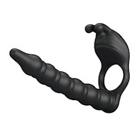 Anillo Vibrador Retardante y Plug Juguete Sexual Estimulación Parejas